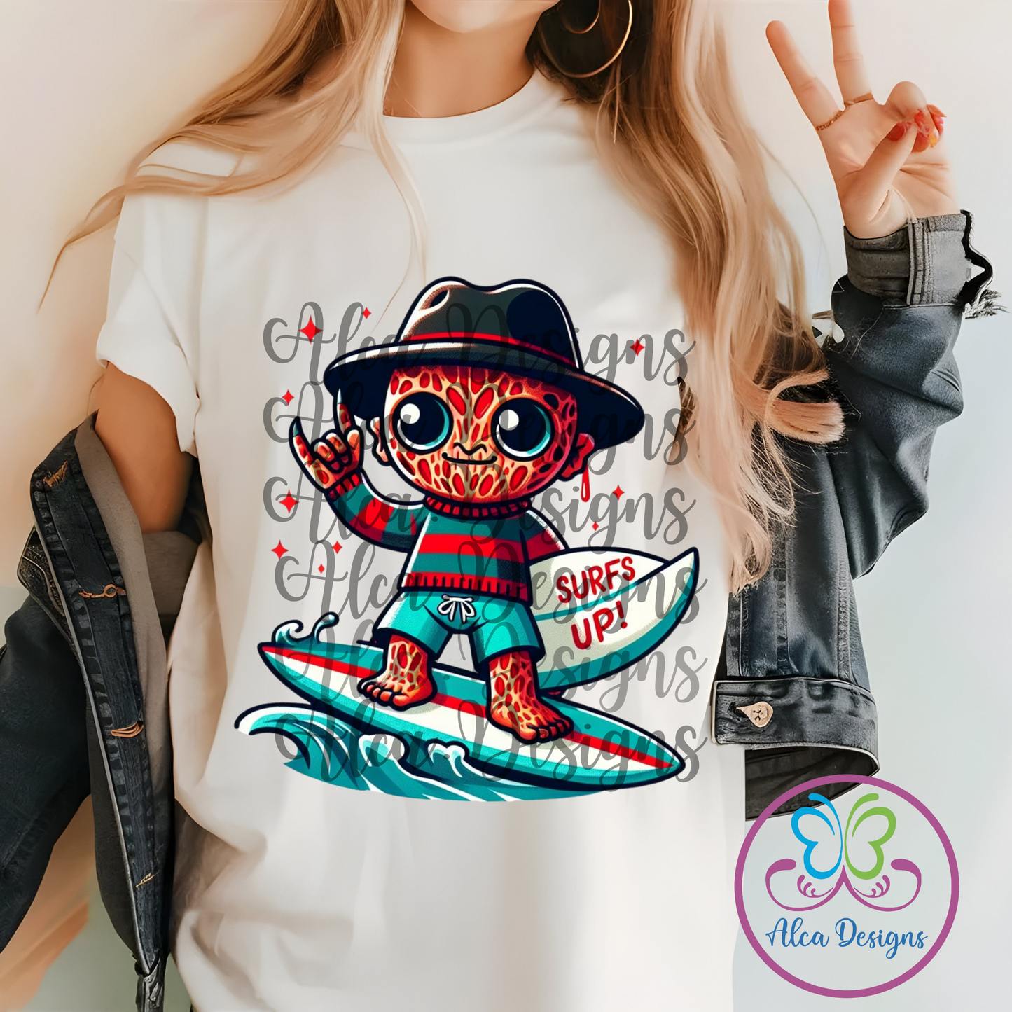 (DTF PRINT) Scary baby Freddy Krueger