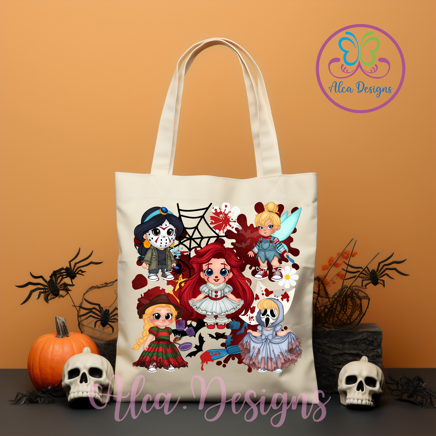 Spooky baby Disney Princesses tote bag