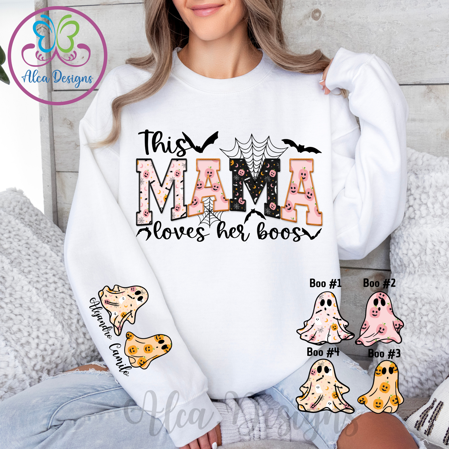 This Mama Loves Her Boos Hoodie/crewneck