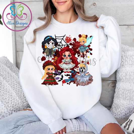 Spooky Disney Princesses Hoodie/Crewneck