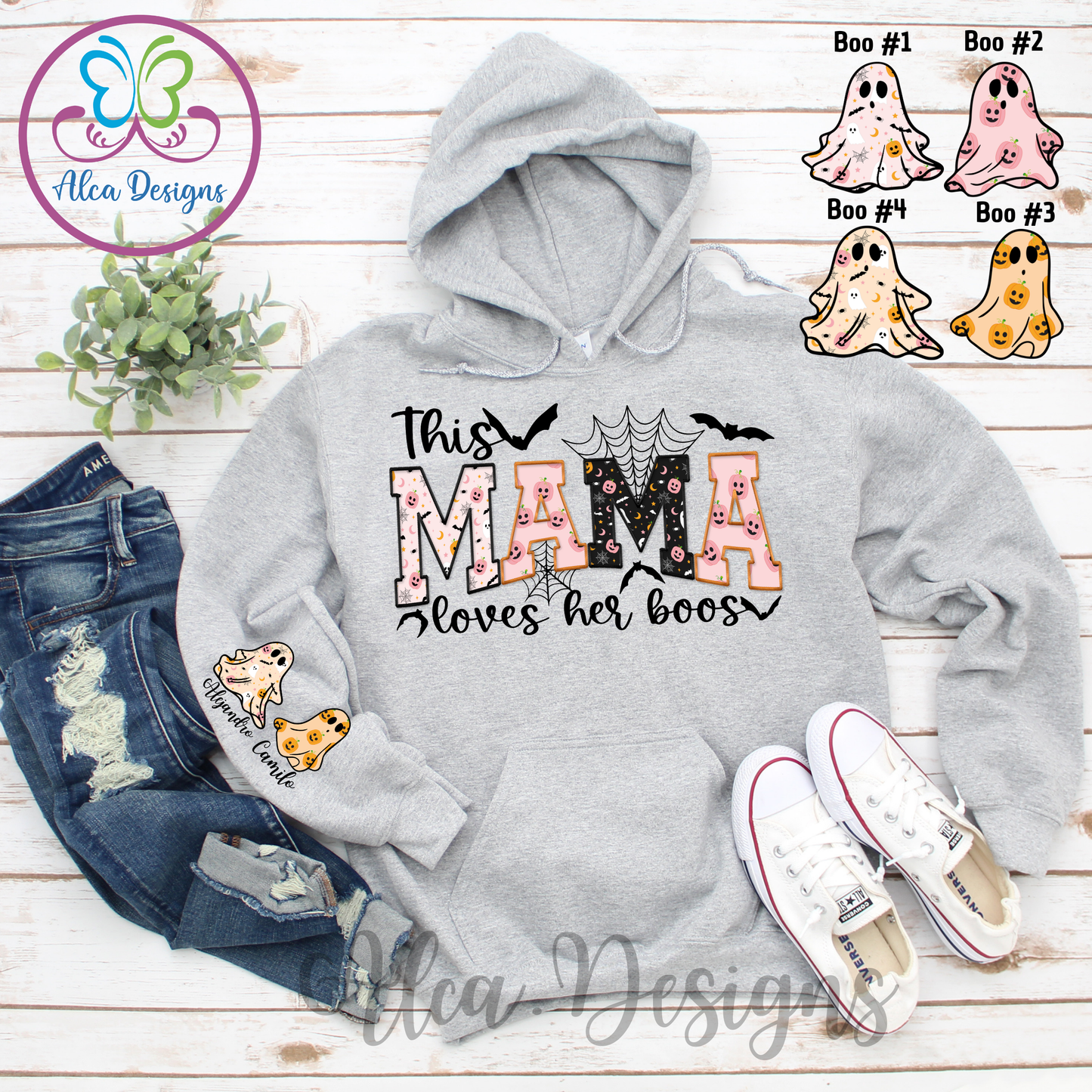 This Mama Loves Her Boos Hoodie/crewneck