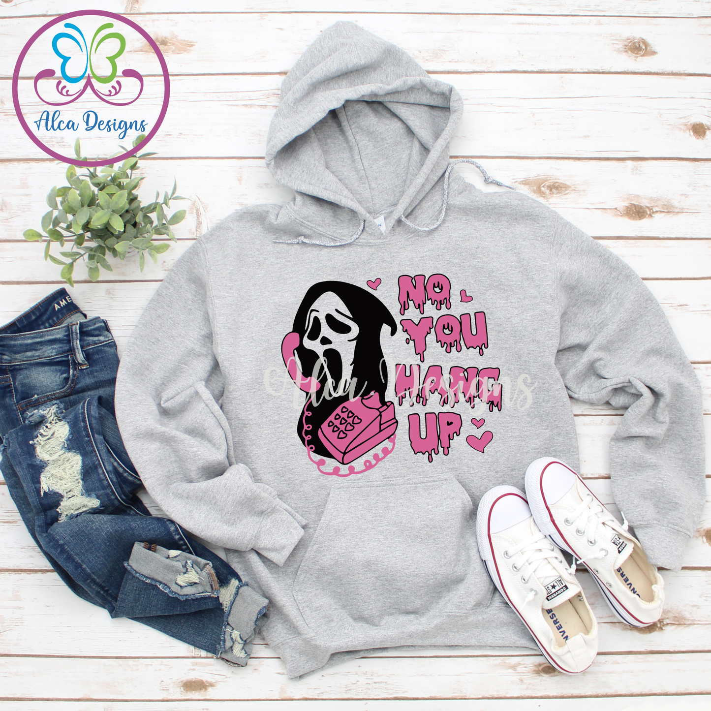 No you hang up Horror Hoodie/Crewneck