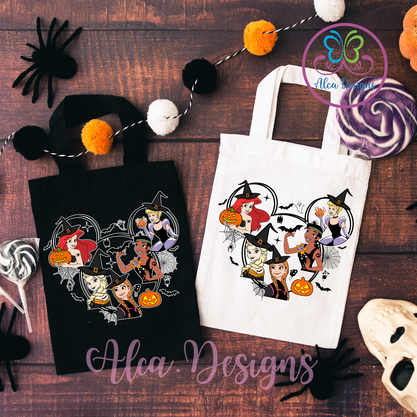 Disney spooky Princess tote bag