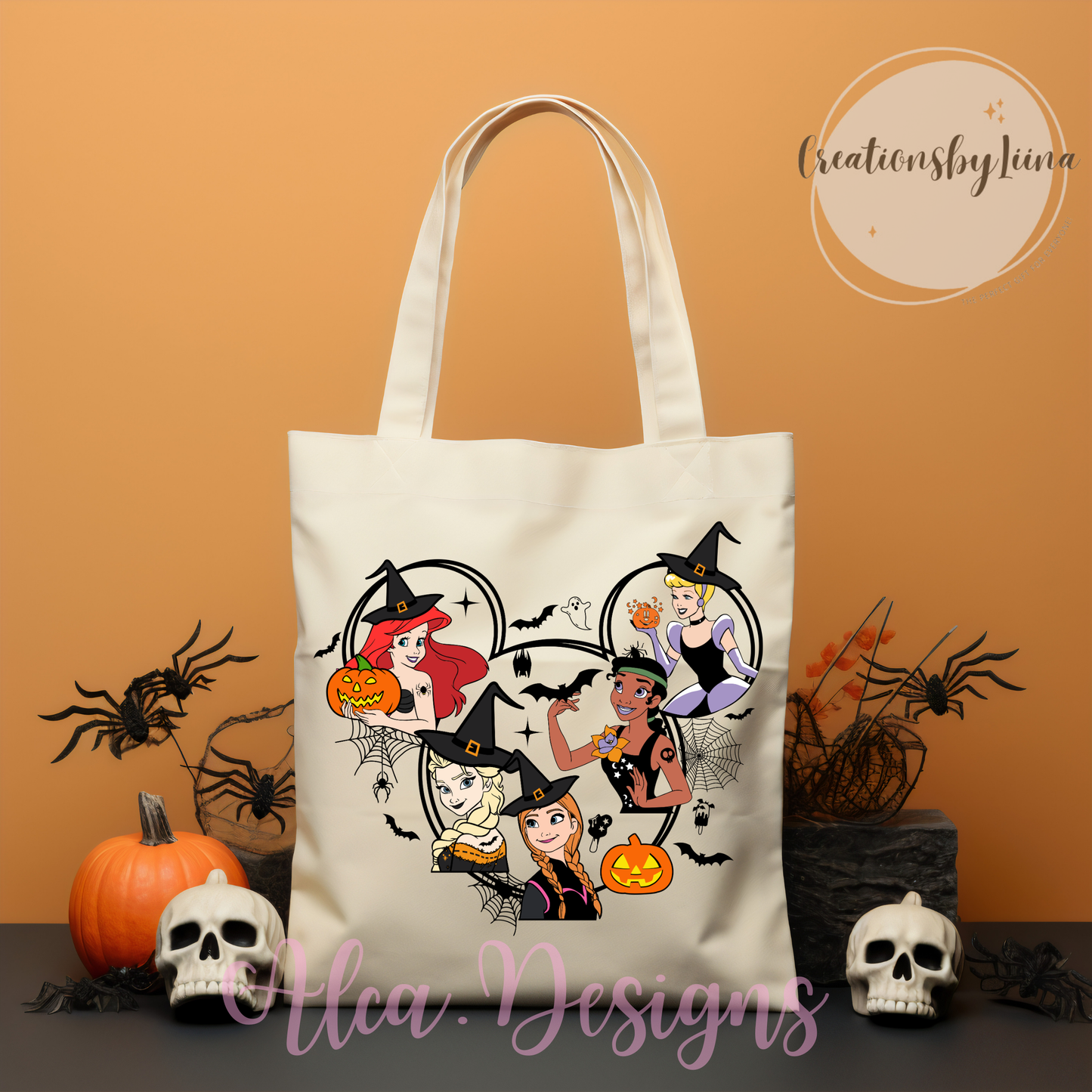 Disney spooky Princess tote bag